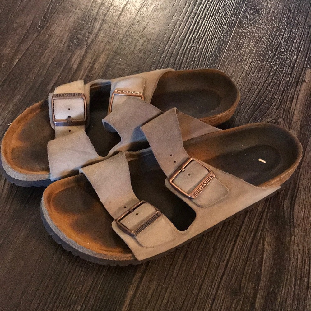 Taupe Suede Birkenstocks